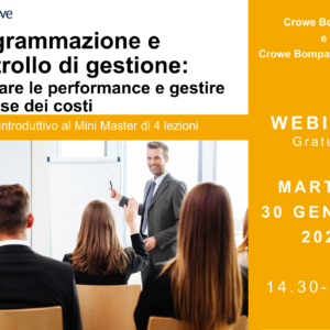 Programmazione e controllo di gestione: misurare le performance e gestire le cause dei costi