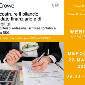 Come costruire il bilancio consolidato finanziario e di sostenibilità: principi e criteri di redazione, scritture contabili e informativa ESG
