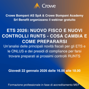 ETS 2026: nuovo fisco e nuovi controlli RUNTS - cosa cambia e come prepararsi