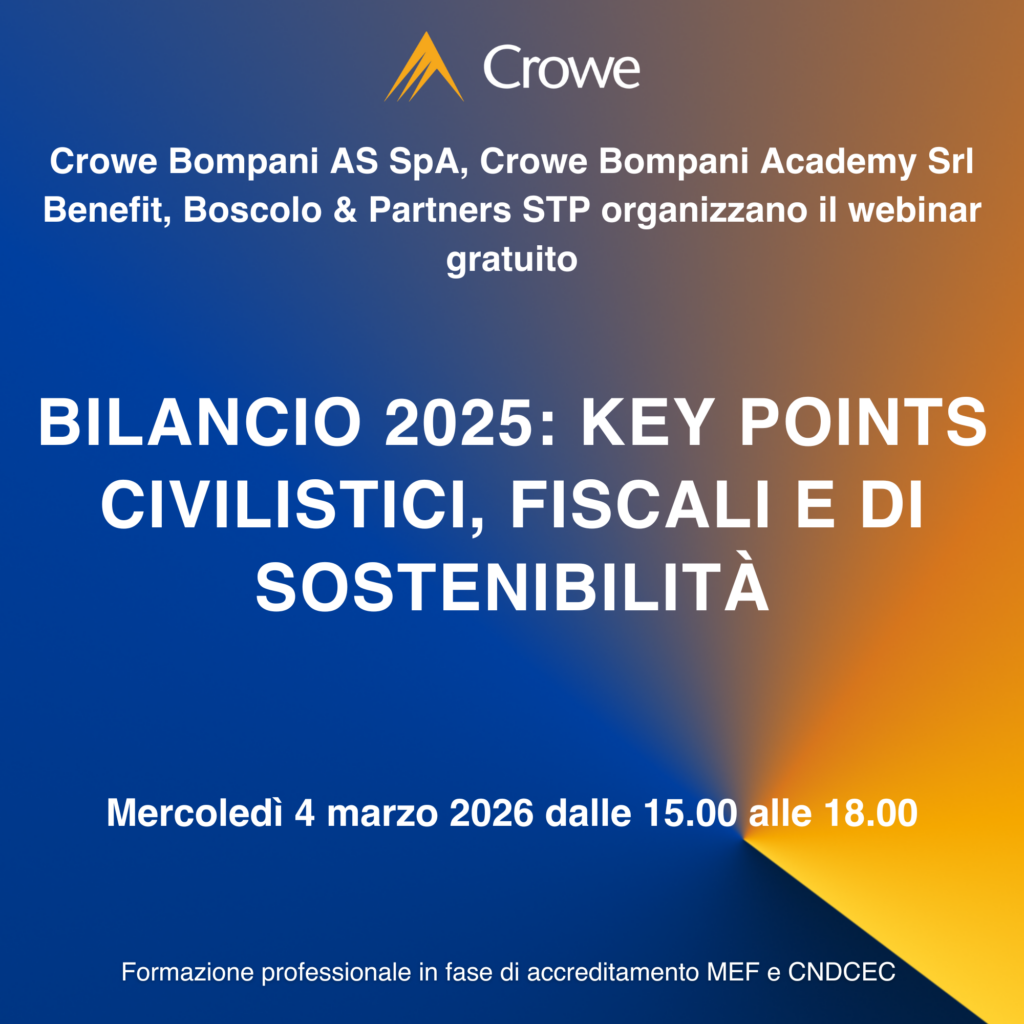 Bilancio 2025: key points civilistici, fiscali e di sostenibilità