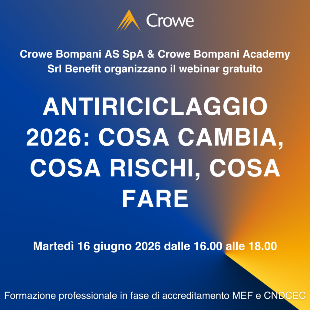 Antiriciclaggio 2026: cosa cambia, cosa rischi, cosa fare