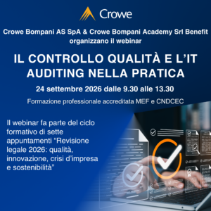 Il controllo qualità e l’IT auditing nella pratica